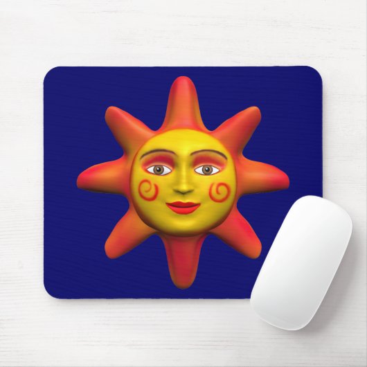 SonnenGesicht Mousepad (Mit Mouse)