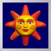 SonnenGesicht Poster (Vorne)