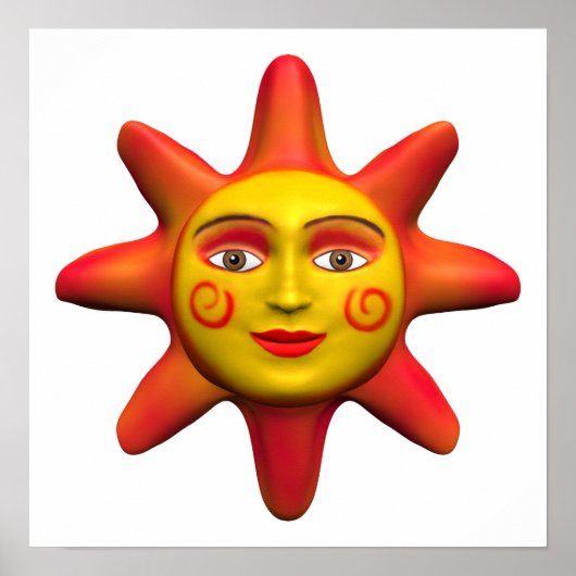 SonnenGesicht Poster (Vorne)