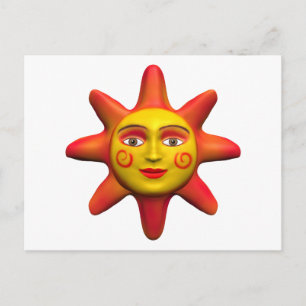 SonnenGesicht Postkarte