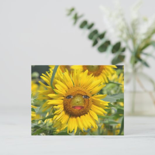 SONNENGESICHT POSTKARTE (Stehend Vorderseite)