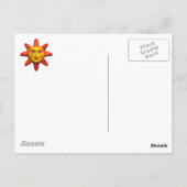 SonnenGesicht Postkarte (Rückseite)