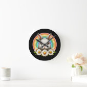 Sonnengesicht Runde Wanduhr (Zuhause)