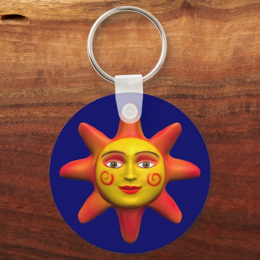 SonnenGesicht Schlüsselanhänger (Vorderseite)
