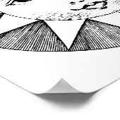 SONNENGESICHT VINTAG 11X11-Poster Poster (Ecke)