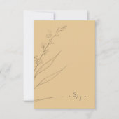 Sonnengewaschene Gartenhochzeit QR Code ID1283 RSVP Karte (Vorderseite)