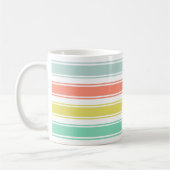 Sonnengewaschene Neon Cabana Stripe Kaffeetasse (Links)