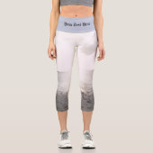 Sonnenglanz am Strand Capri Leggings (Vorderseite)