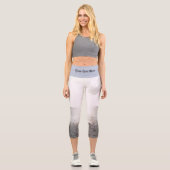 Sonnenglanz am Strand Capri Leggings (Vorderseite)