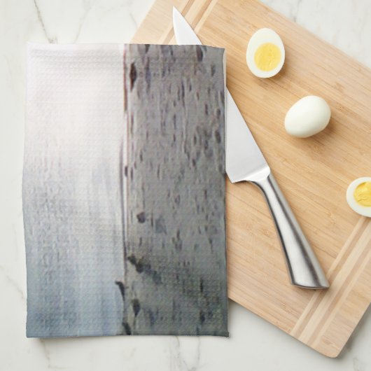 Sonnenglanz am Strand Geschirrtuch (Viertel Falte)