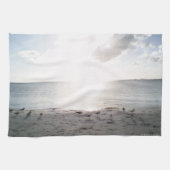 Sonnenglanz am Strand Geschirrtuch (Horizontal)