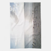 Sonnenglanz am Strand Geschirrtuch (Vertikal)