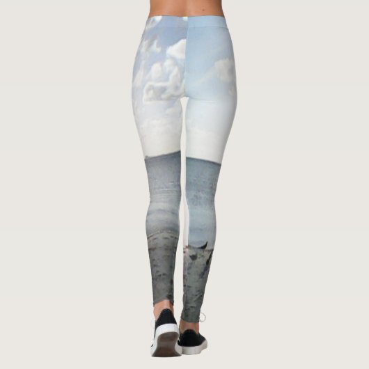 Sonnenglanz am Strand Leggings (Rückseite)