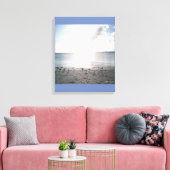 Sonnenglanz am Strand Leinwanddruck (Insitu (Wohnzimmer))