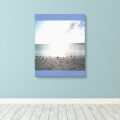 Sonnenglanz am Strand Leinwanddruck (Insitu (Holzboden))