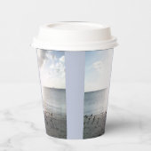 Sonnenglanz am Strand Pappbecher (Links)