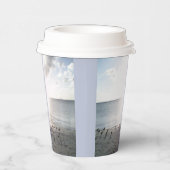 Sonnenglanz am Strand Pappbecher (Rechts)