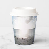 Sonnenglanz am Strand Pappbecher (Vorderseite)