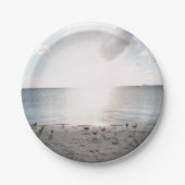 Sonnenglanz am Strand Pappteller (Vorderseite)