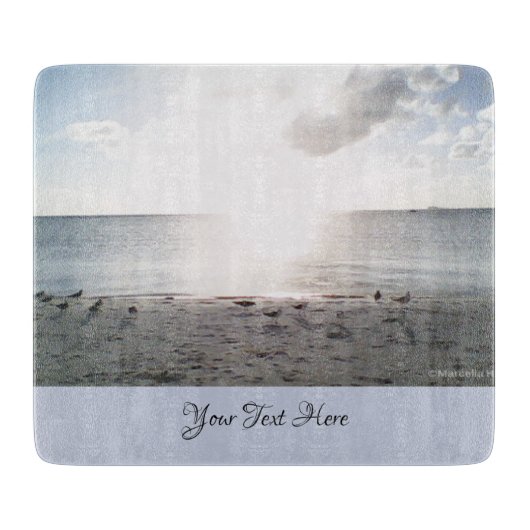 Sonnenglanz am Strand Schneidebrett (Vorderseite)