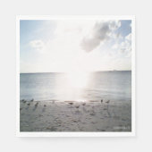 Sonnenglanz am Strand Serviette (Vorderseite)