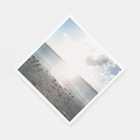 Sonnenglanz am Strand Serviette (Ecke)