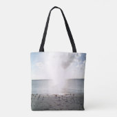 Sonnenglanz am Strand Tasche (Rückseite)