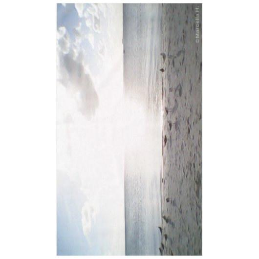 Sonnenglanz am Strand Tischdecke (Vorderseite)