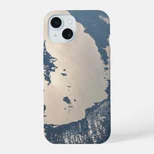 Sonnenglanz strahlt vom Michigansee ab iPhone 15 Hülle