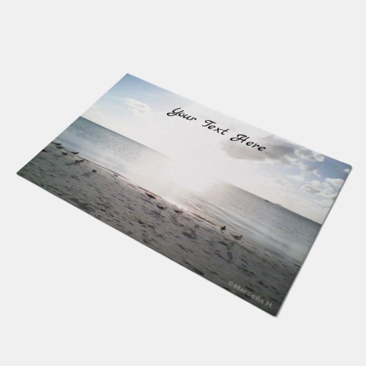 Sonnenglanz vor der Haustür Fußmatte (Schrägansicht)