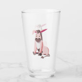 Sonnenglas mit rosa Donkey Glas (Rückseite)