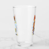 Sonnenglas mit Snowman Surfer im Sommer Glas (Links)