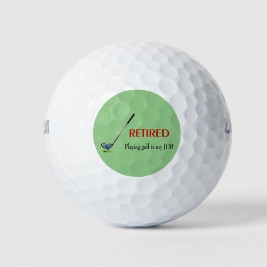 Sonnengolfbälle, Zitat, Cooles Golfer-Logo Golfball (Vorderseite)