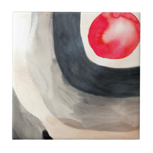 Sonnengrau und Schwarz abstrakt moderne Kunst Fliese