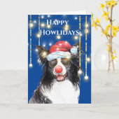 Sonnengrenzenkolonne in Lichtern mit roter Weihnac Karte (Gelbe Blume)