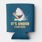 Sonnenhai unter Kontrolle Dosenkühler (Rückseite)