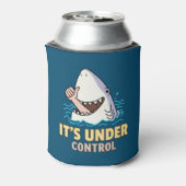 Sonnenhai unter Kontrolle Dosenkühler (Kanne Rückseite)