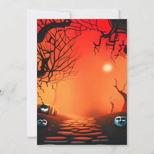 SonnenHalloween Einladung (Rückseite)