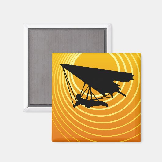 Sonnenhang-Gleitschirm Magnet (Vorderseite/Rückseite)