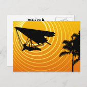 Sonnenhang-Gleitschirm Postkarte (Vorne/Hinten)