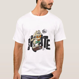 Sonnenhase mit Skateboard - "Den ganzen Tag Skate" T-Shirt
