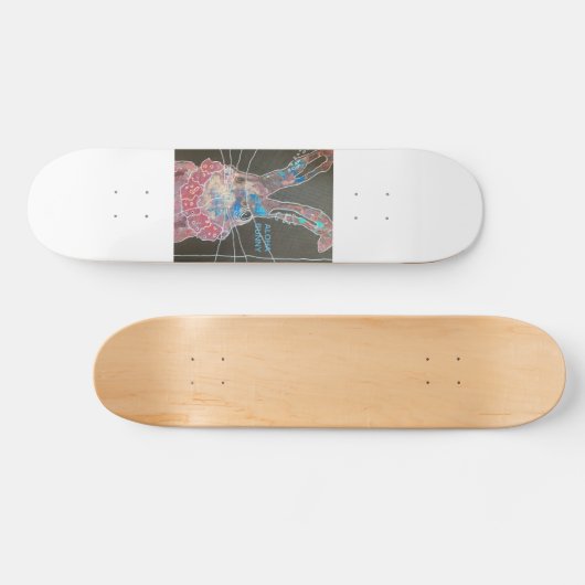 Sonnenhasen-Deck für Funky abstrakt Art Skateboard (Horizontal)
