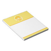 SONNENHELL FRISCHES GELBE PERSONALISIERTER LEMONFR NOTIZBLOCK (angewinkelt)