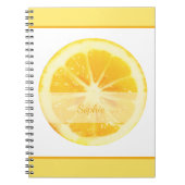 SONNENHELL GELBE PERSONALISIERT LEMONFRÜCHTE NOTIZBLOCK (Vorderseite)