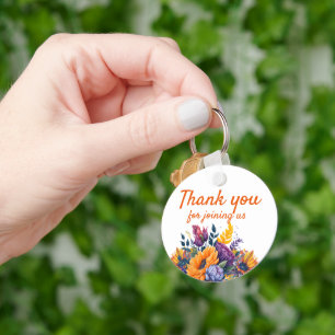 Sonnenhelle Sommer-Sonnenblumen-Hochzeitsdusche Ei Schlüsselanhänger