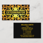 Sonnenhimmel-Damaskus-Visitenkarte des Exterminato Visitenkarte (Vorne/Hinten)