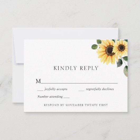 Sonnenhimmelkarte für Herbst Einladung (Vorderseite)