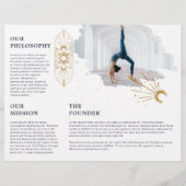 Sonnenhitzer Sonnenmond Dunkle Tinte Yoga Tri-Falt (Rückseite)