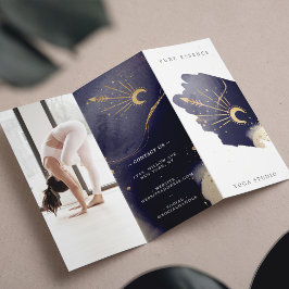 Sonnenhitzer Sonnenmond Dunkle Tinte Yoga Tri-Falt