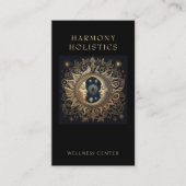 Sonnenhitzer Sonnenmond Gold Black Visitenkarte (Vorderseite)